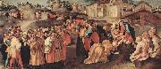 Jacopo Pontormo Anbetung der Heiligen Drei Konige oil painting